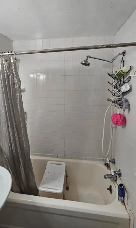 before tub to shower