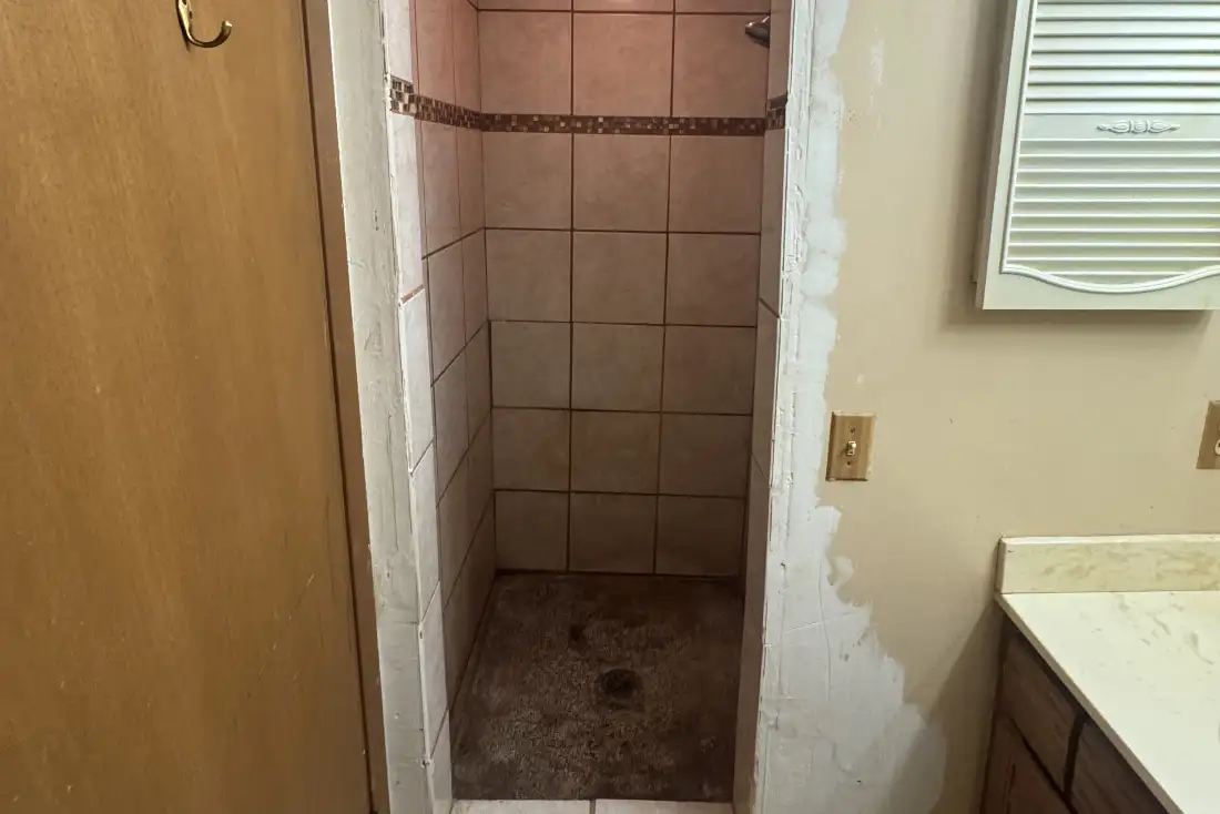 shower replacement before