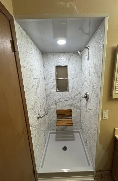 shower replacement after